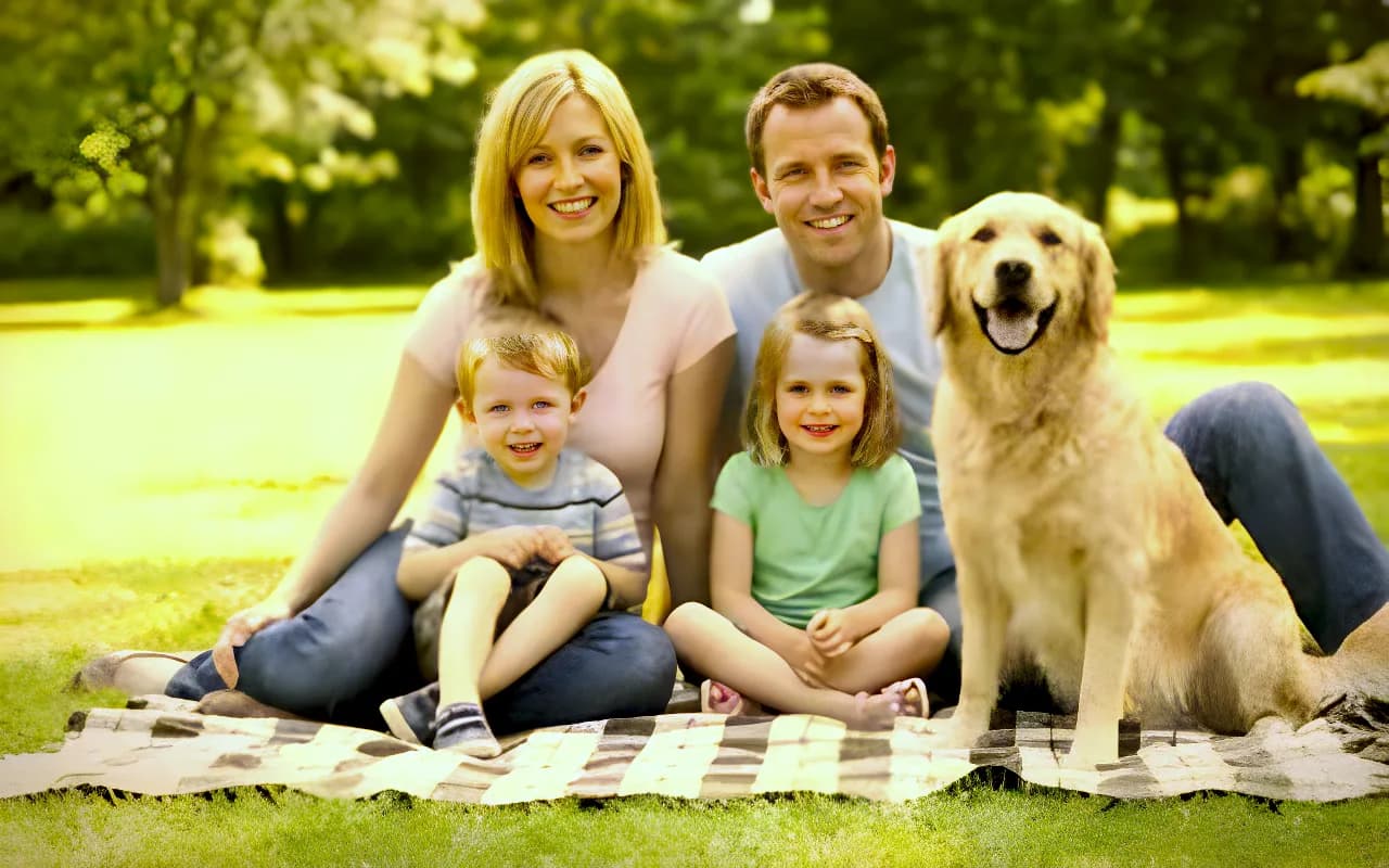 Transformed: Old, faded family photo restored to crisp, vivid detail with AI