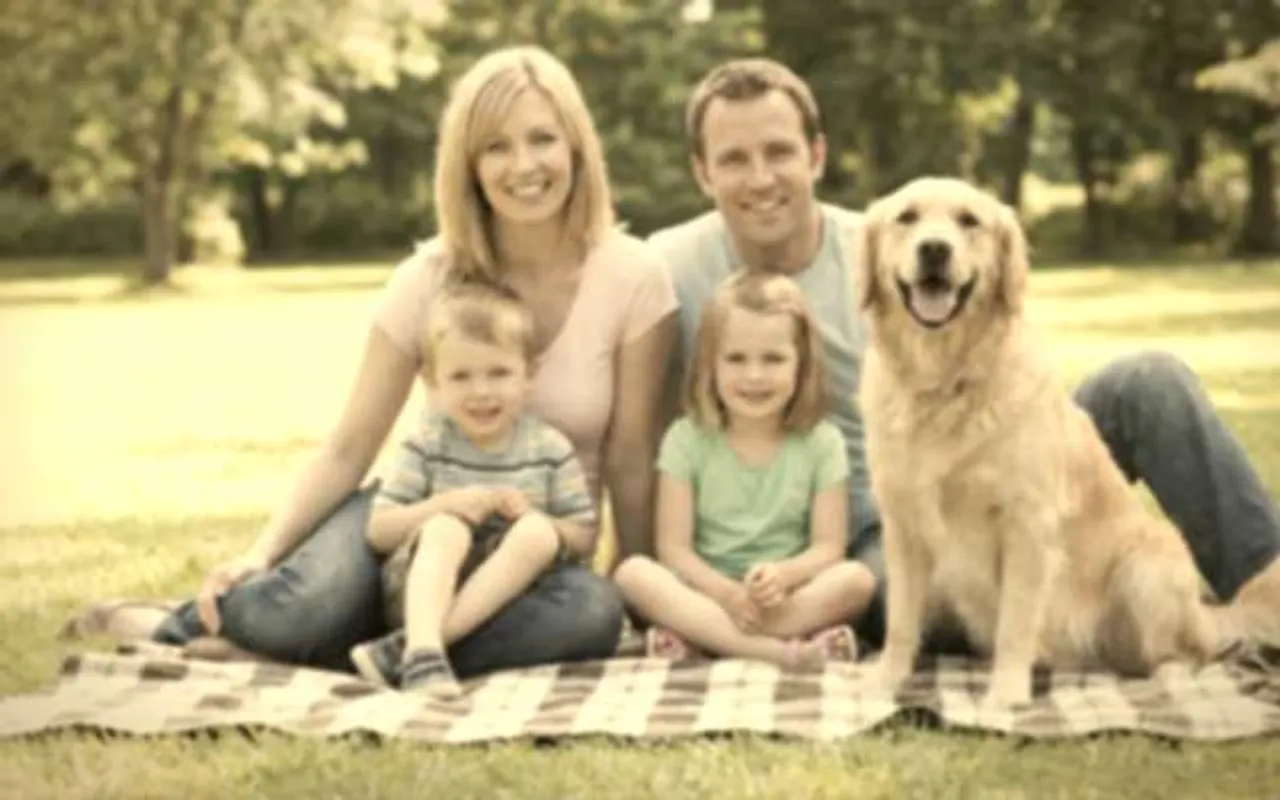 Original: Old, faded family photo restored to crisp, vivid detail with AI