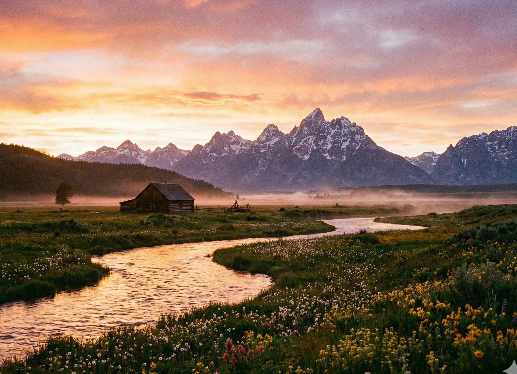 Original: Scenic landscape puzzle - mountain sunset photo turned into 1000 piece jigsaw